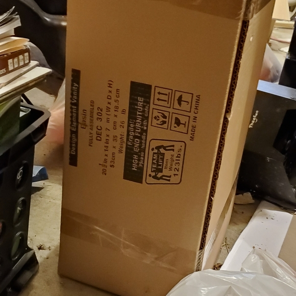 60 inch Double Bathroom Vanity (BRAND NEW in box!) - Picture 4 of 5